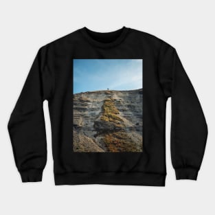 bare tree on top of a cliff Crewneck Sweatshirt